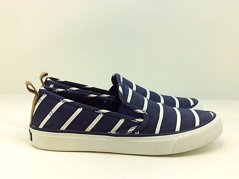 sperry white canvas slip on