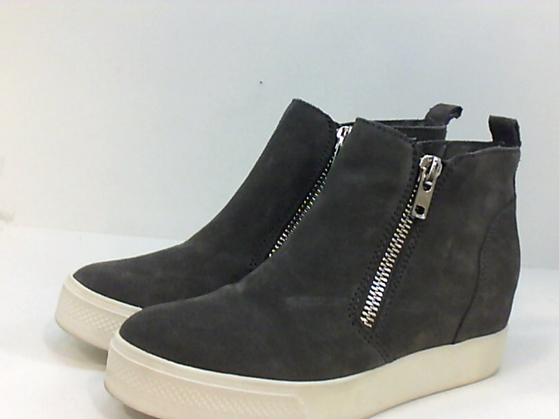 wedgie grey suede