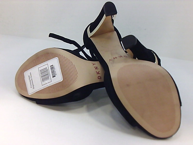 DKNY Colby T-Strap Dress Sandals, Black Suede, Black Suede, Size 7.5 Qqd7 | eBay