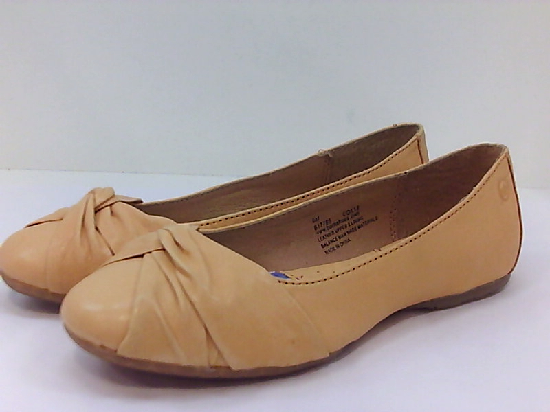 born leather comfort flat slides
