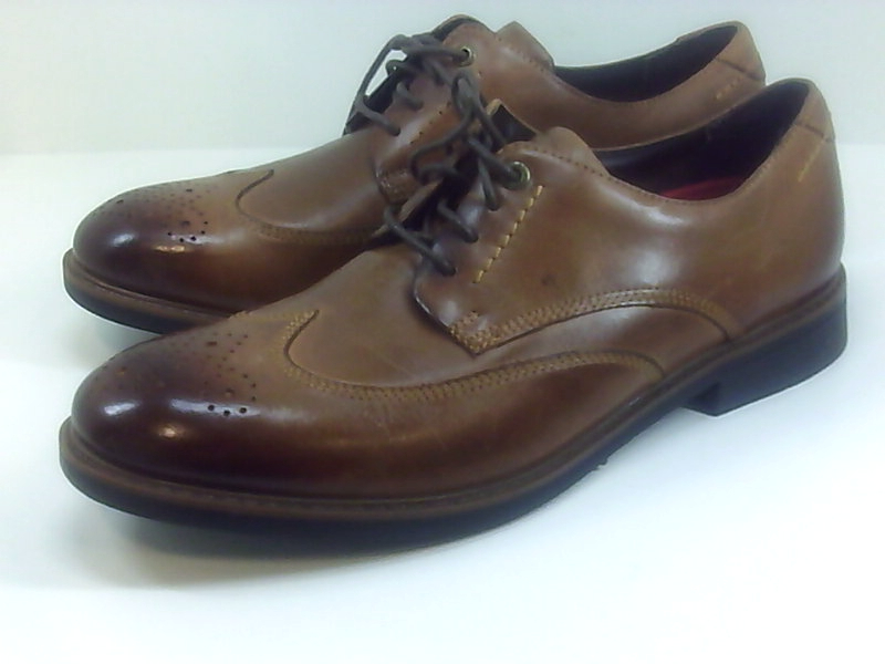 Rockport Men's Shoes CB Wing tip V81648 Leather Lace Up Dress, Brown ...