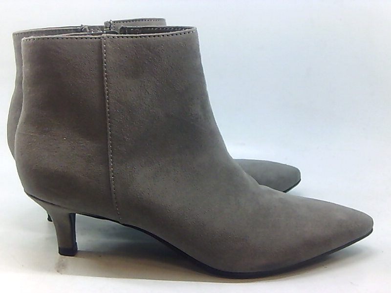 Naturalizer Womens Giselle Faux Suede Ankle Booties Gray, Modern Grey ...
