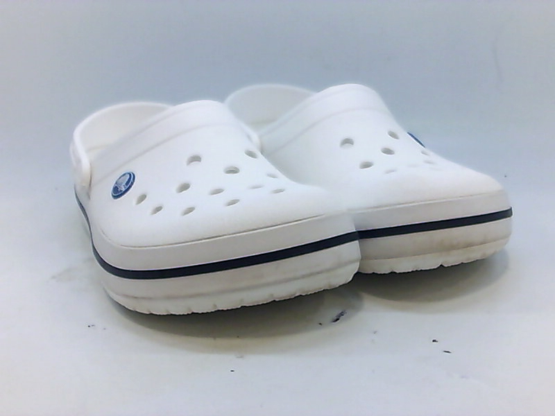 Crocs Womens Crocbrabd Low Top Slip On Walking Shoes, White, Size 9.0 ...