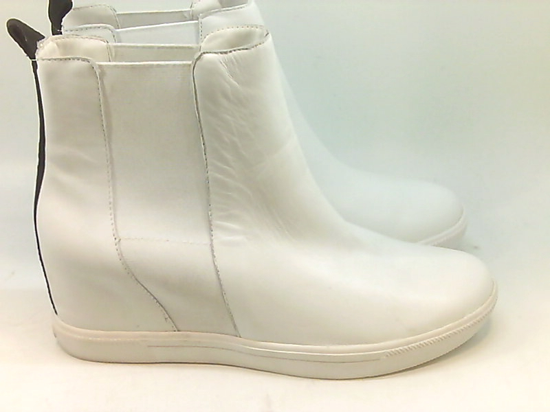 womens white pull on trainers