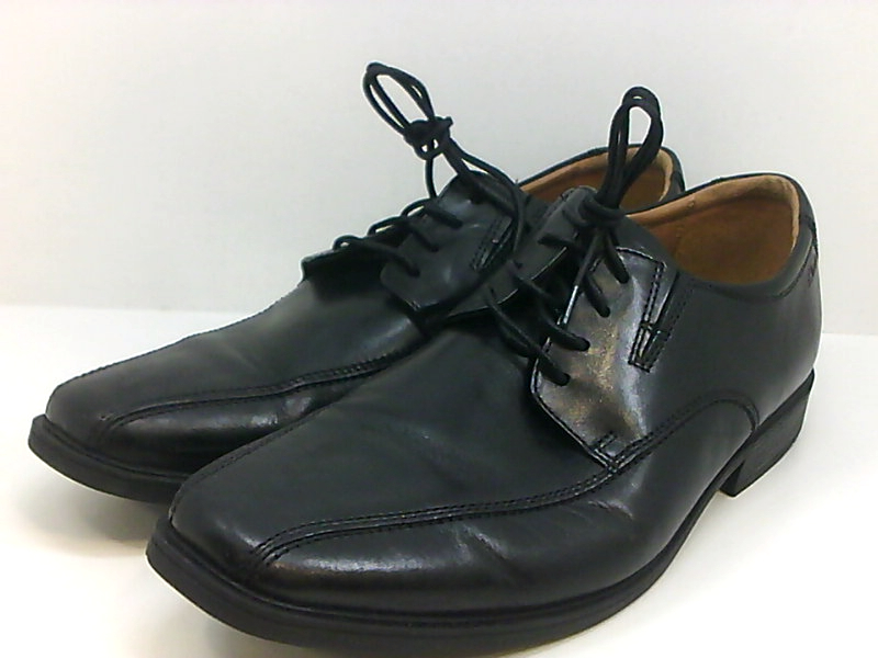Clarks Mens Tilden Walk Lace Up Casual Oxfords, Black Leather, Size 11. ...