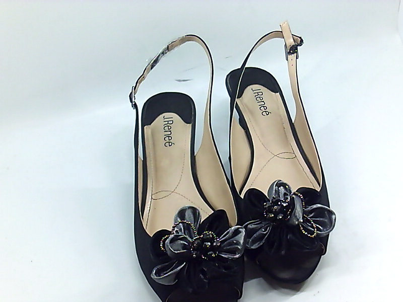 J.Renee Womens Leonelle Round Toe SlingBack Classic Pumps, Black, Size 12.0 p6Xx | eBay