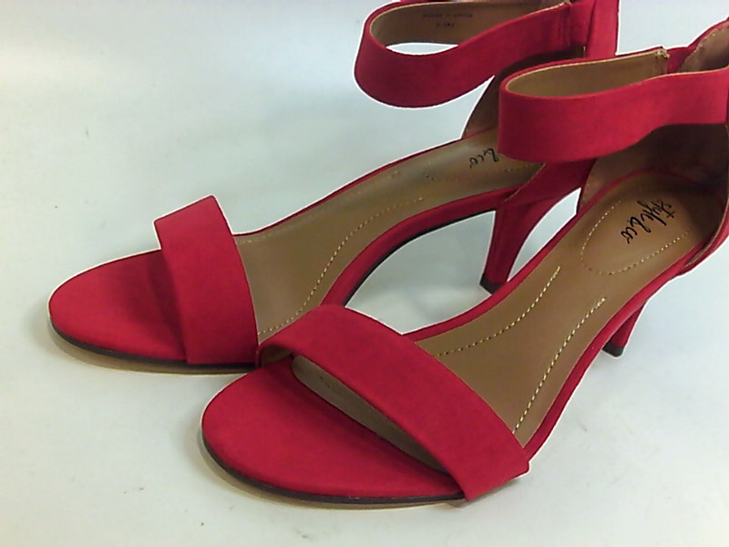 Style & Co. Womens Payceef Open Toe Formal Ankle Strap Sandals, Cerise, Size 4x | eBay