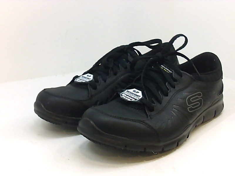 Skechers Work Women's Eldred Slip Resistant Shoe, Black, Size 8.0 4dpc ...