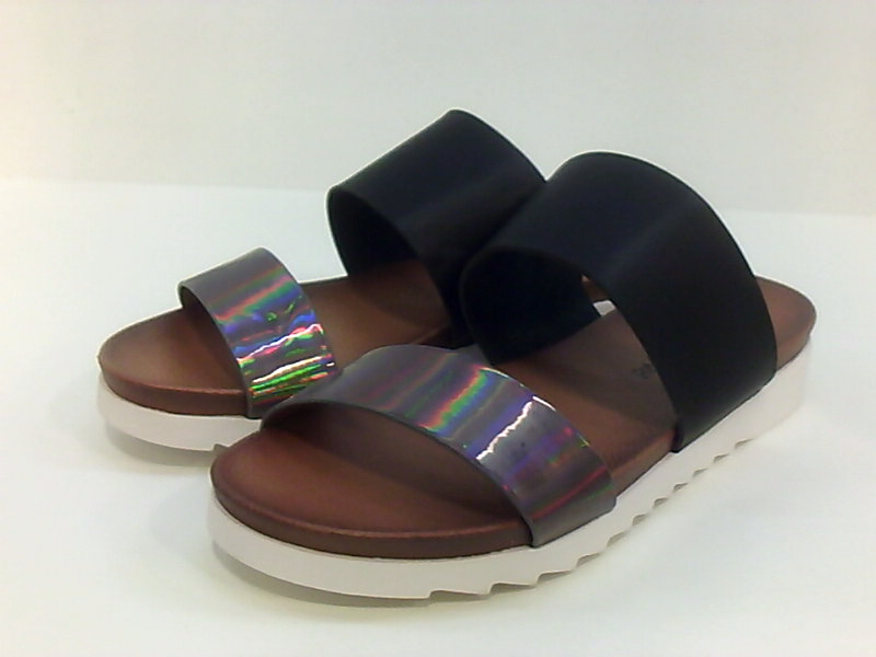 Dirty Laundry Womens Cant Stop Almond Toe Casual Slide, Black/Pewter, Size 7.5 G | eBay