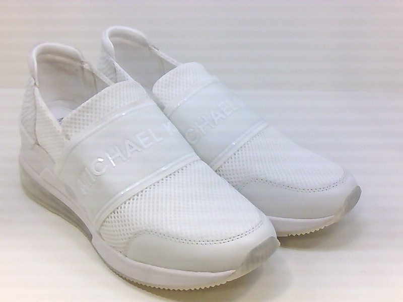 womens white leather trainer