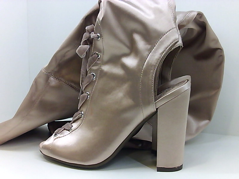 knee high satin boots