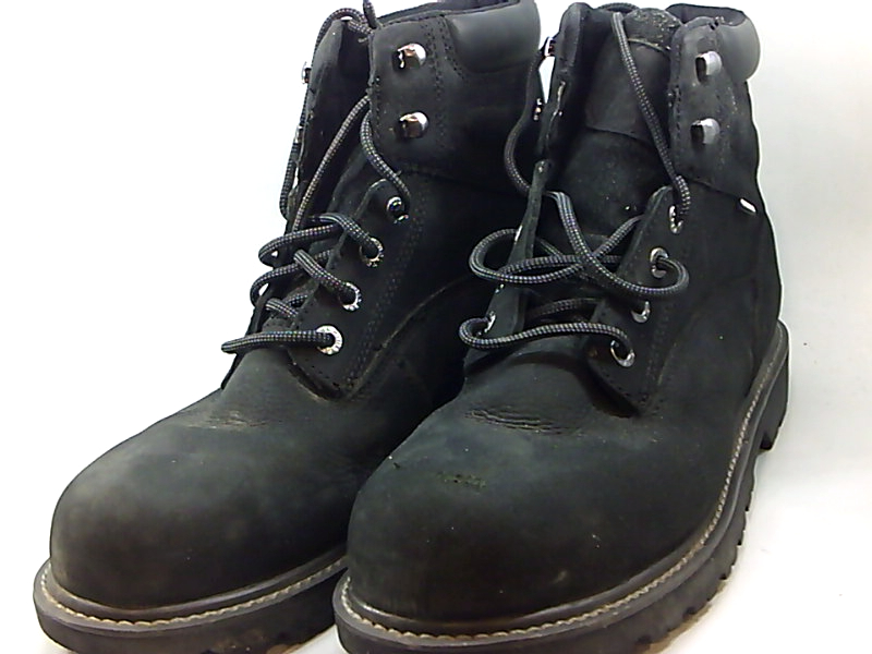 Wolverine Men's Floorhand Waterproof 6" Steel Toe Work Boot, Black