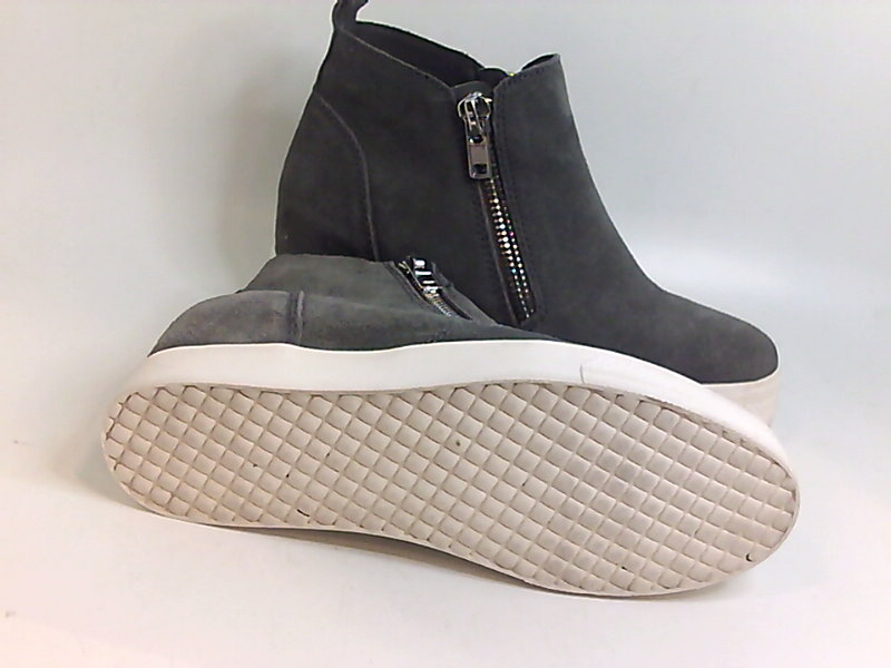 wedgie grey suede