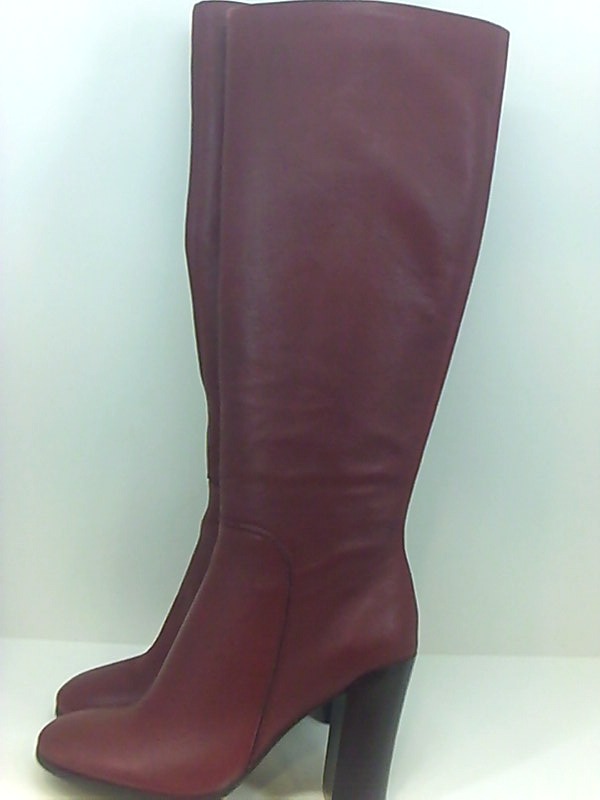 justin leather high heel knee boot