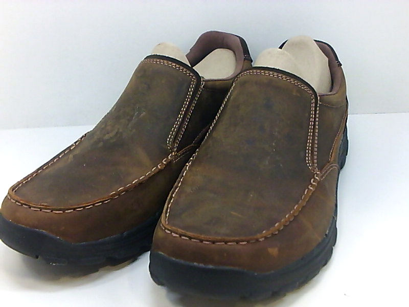 Skechers Mens Braver Rayland Leather Round Toe Slip On