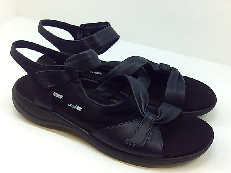 Clarks Women's Saylie Moon Sandal, Navy Leather, Size 10.0 T4Rz | eBay