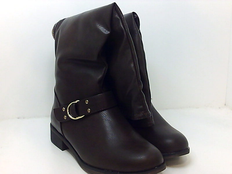 round toe knee high boots