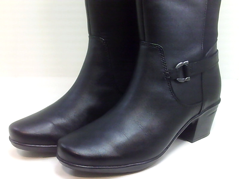 long black leather boots size 6