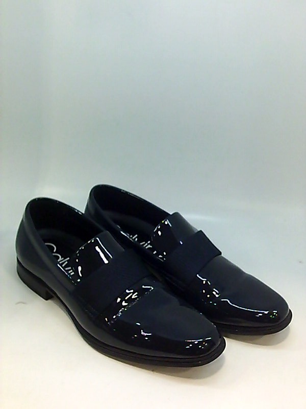 calvin klein men's demetrius patent leather tuxedo loafers
