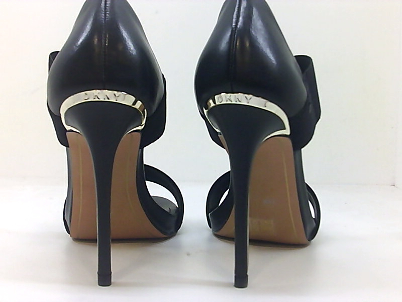 DKNY Rose Strappy Sandal (1 955 UAH) liked on Polyvore featuring shoes, sandals, heels, black 