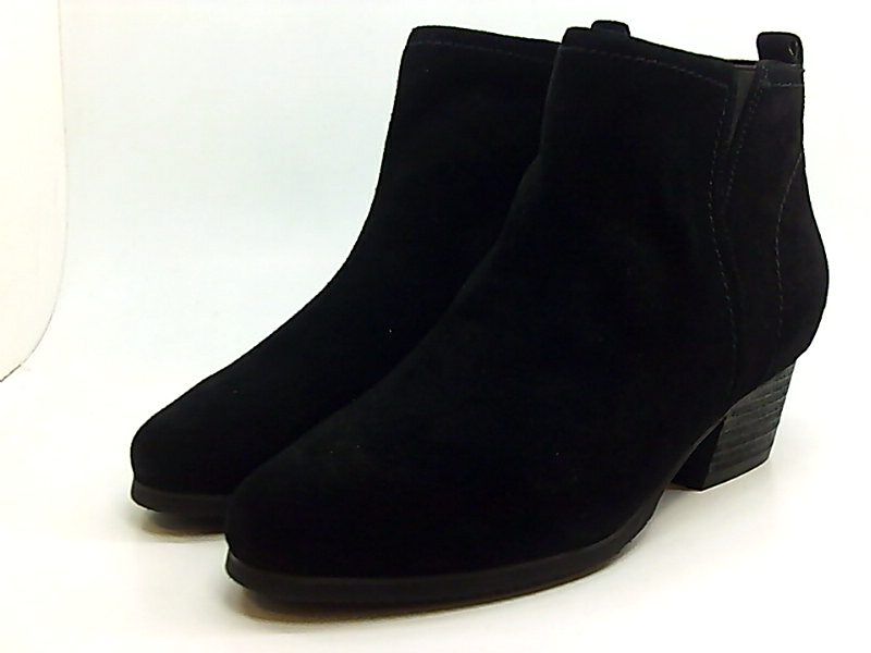 Aqua College Womens Isla Closed Toe Ankle Fashion Boots, Black Suede ...