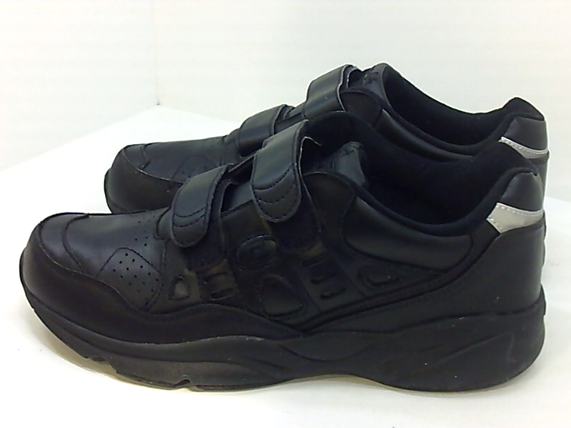 Propét Men's Shoes Stability walker strap Leather Low Top, Black, Size ...