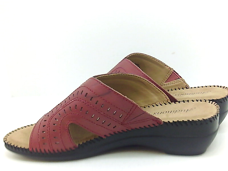 leather open toe mules