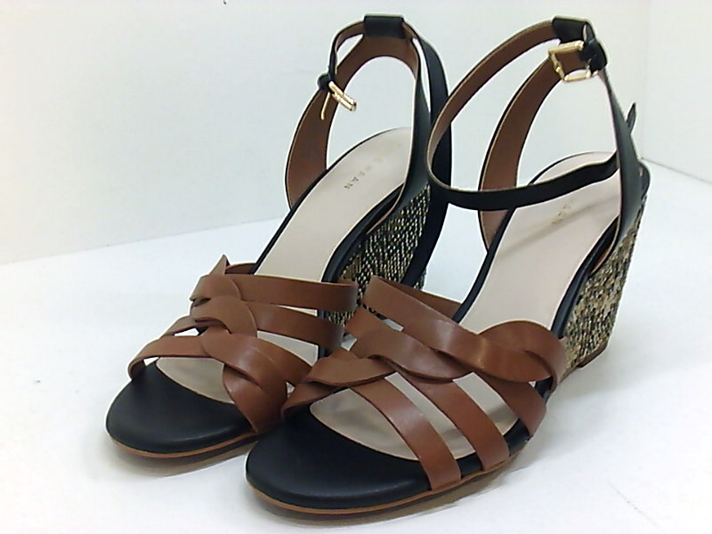 Cole Haan Womens myra Leather Peep Toe Formal Strappy Sandals, Black, Size 7.5 Y | eBay