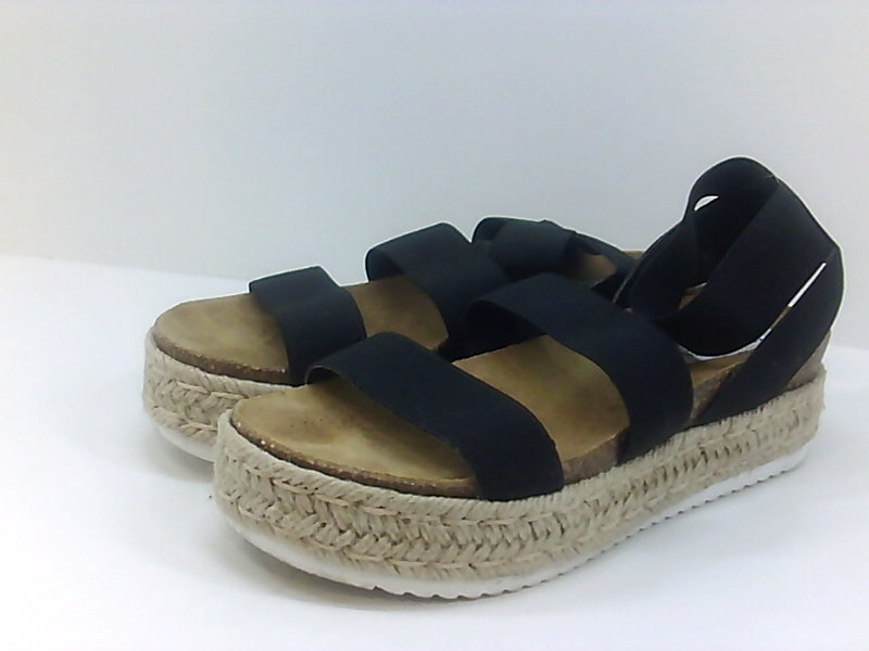 Steve Madden Women's Shoes Kimmie Leather Open Toe Casual, Black, Size 9.0 KjfN 190640598248 | eBay