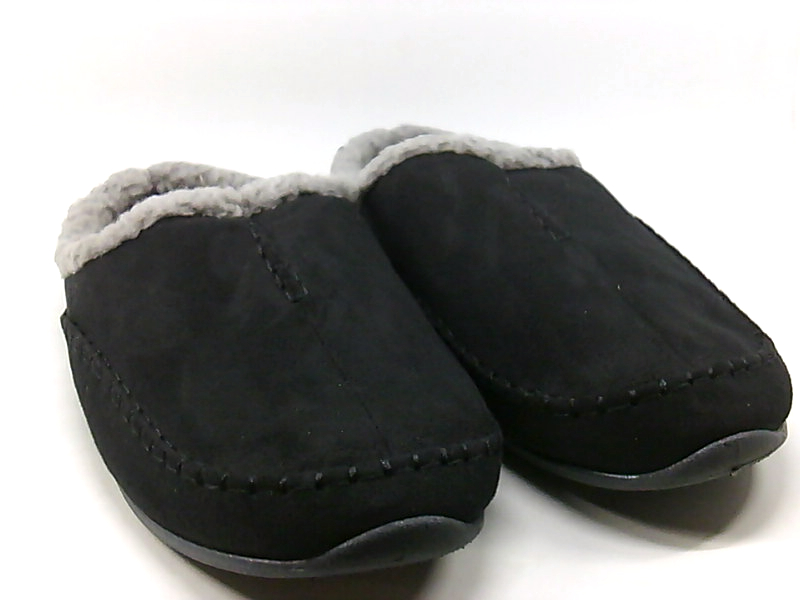 Deer Stags Mens nordic Faux Fur Closed Toe Slip On Slippers, Black, Size 11.0 qc | eBay