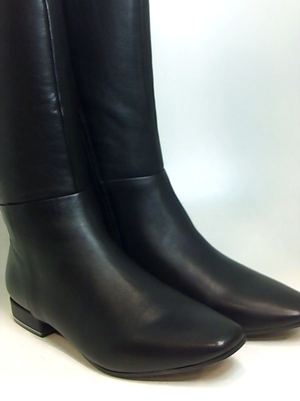 Naturalizer Women's Shoes Carella Leather Square Toe, Black Leather ...