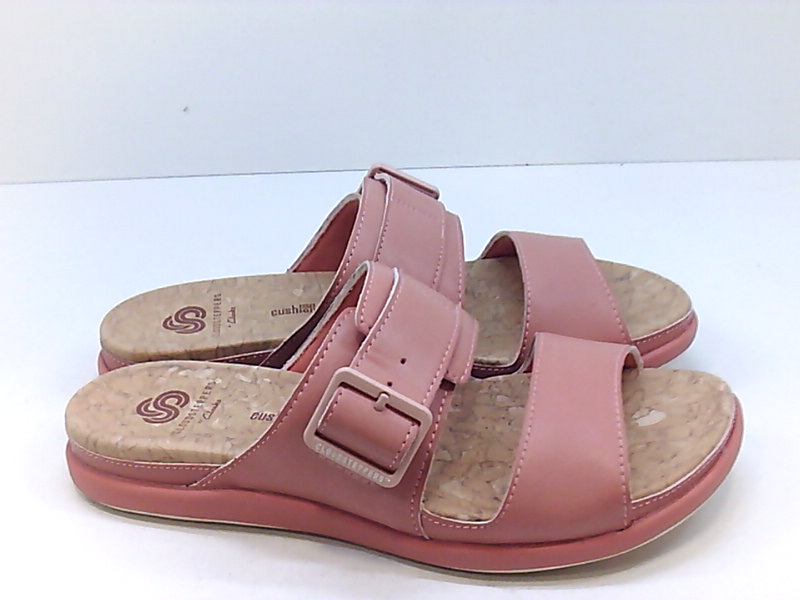metro solid peach sandals