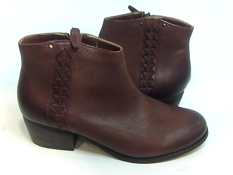 mahogany ankle boots