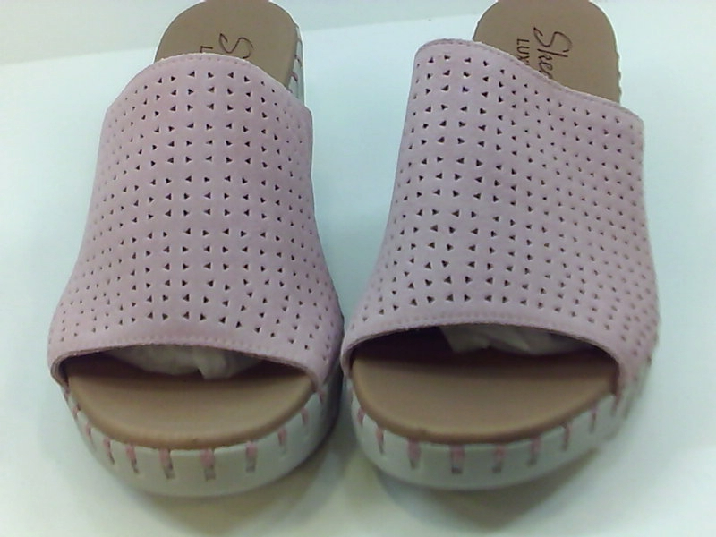 skechers pink wedges