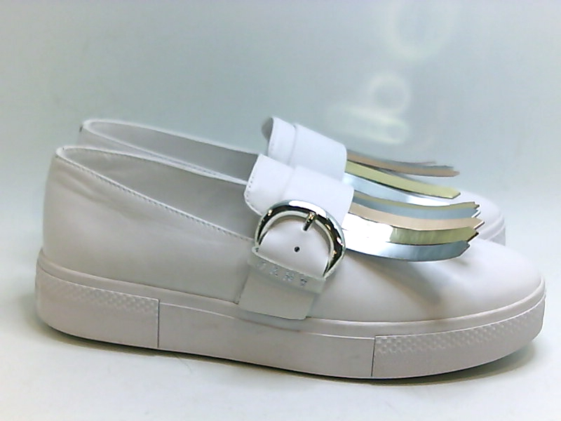 dkny slip on trainers white