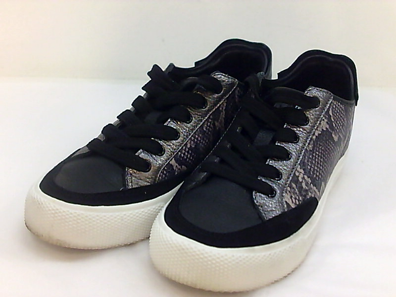 DKNY Womens reesa Low Top Lace Up Fashion Sneakers, Black, Size 6.5 ...