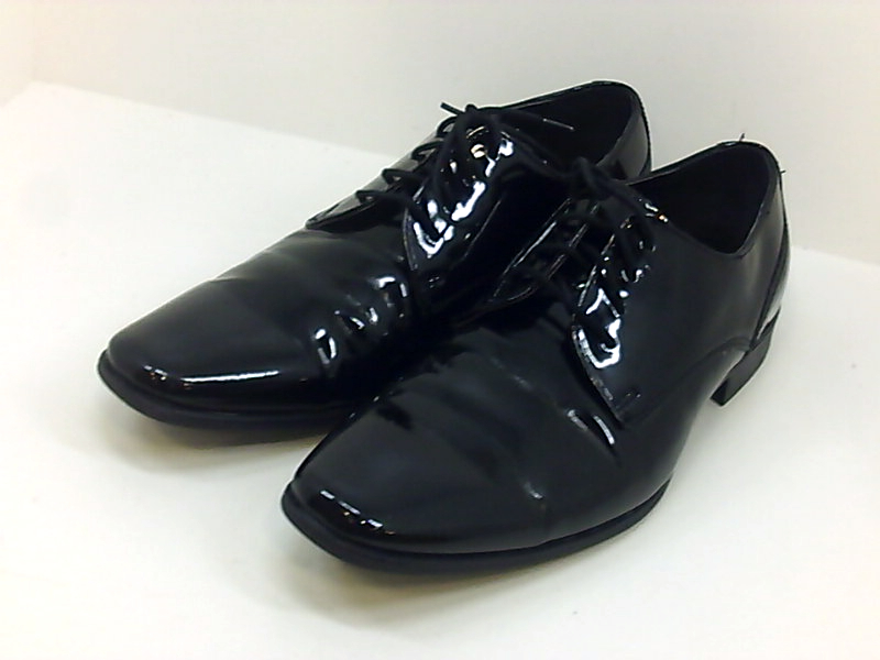 calvin klein men's brodie oxford black patent size 10