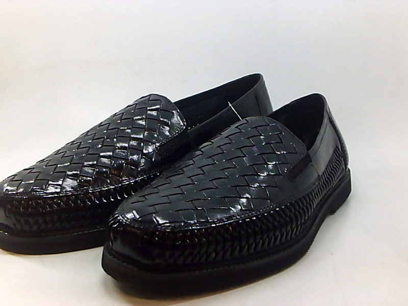 Deer Stags Mens Tijuana Leather Round Toe Slip On Shoes, Black, Size 11 ...