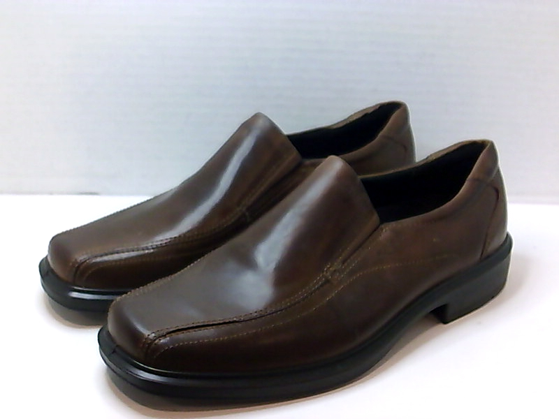 Ecco Mens Helsinki Leather Closed Toe Slip On Shoes Cocoa Brown Size 105 Za2y Ebay 8798