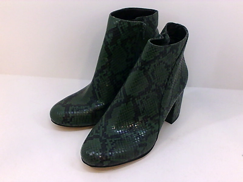 soda snakeskin booties