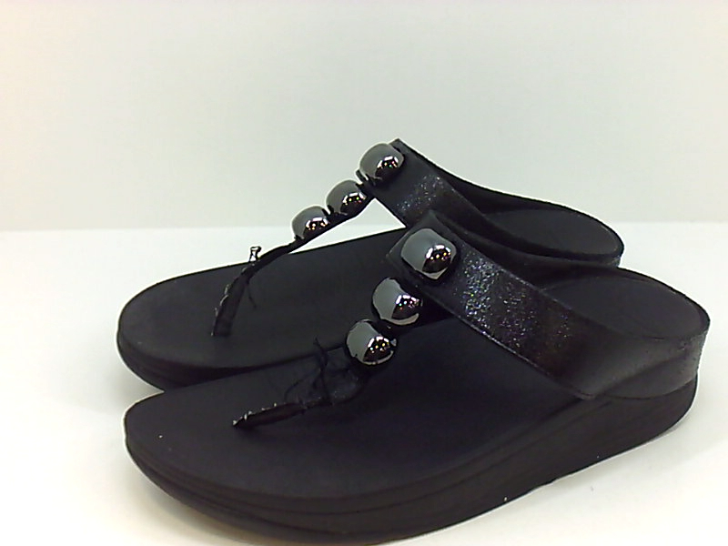 FitFlop Women's Rola Glitzy Flip-Flop, Black, Size 7.0 u3sv | eBay