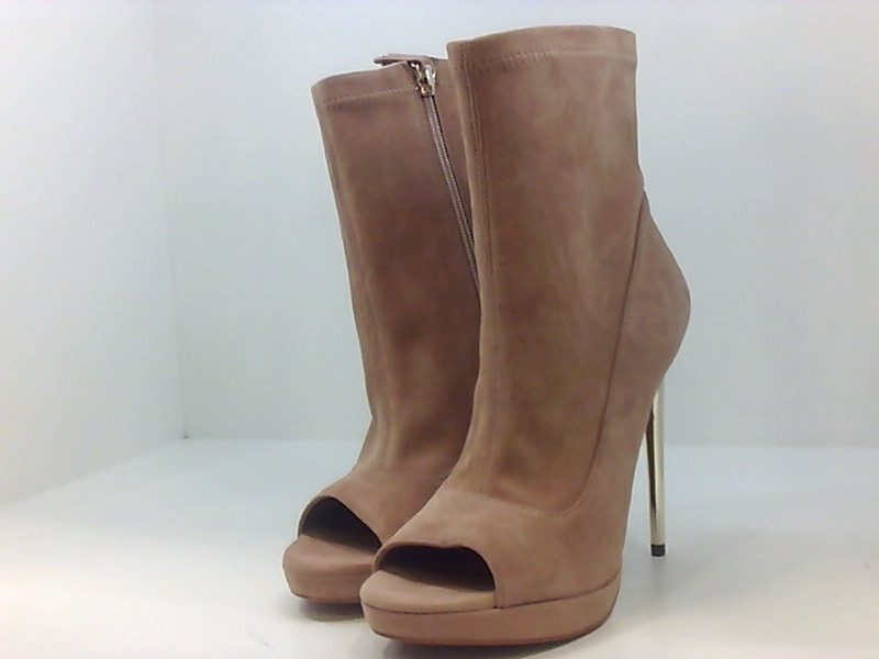 platform peep toe bootie