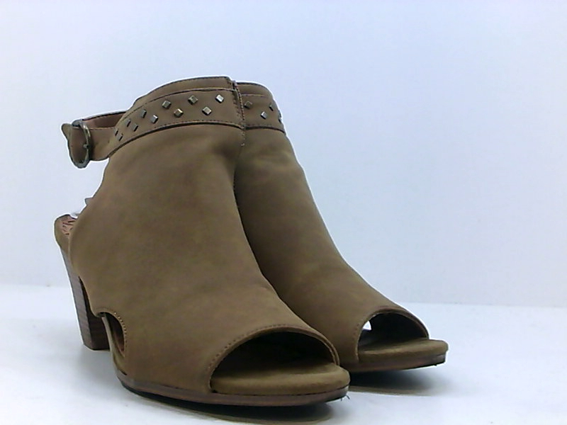 Bare Traps Womens Reining Peep Toe Casual Ankle Strap Sandals Cognac Size 80 Ebay