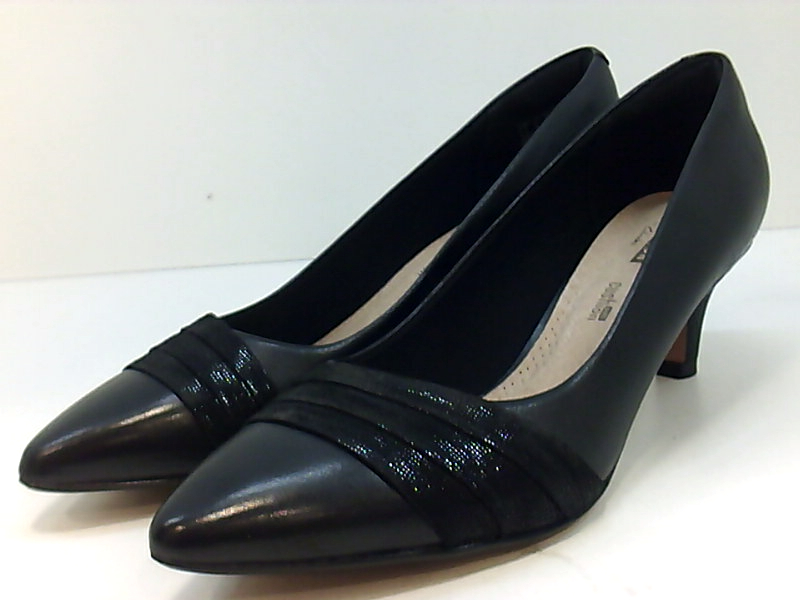 Clarks Womens Linvale Madie Pointed Toe Classic Pumps, Black, Size 9.5 ...