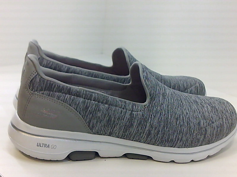 Skechers Womens 15903 Fabric Low Top Slip On Running Sneaker, Grey ...