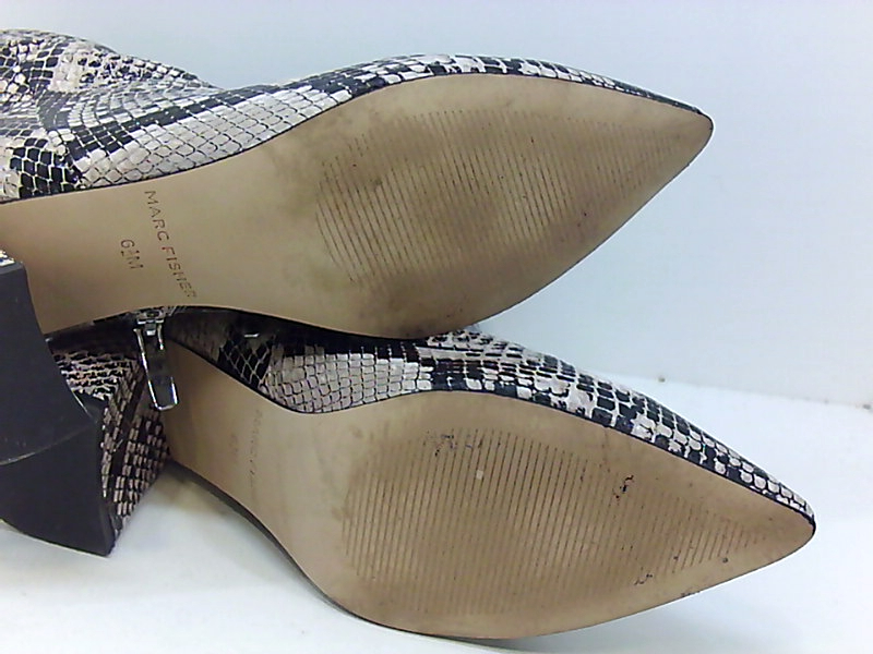 marc fisher retire snakeskin booties