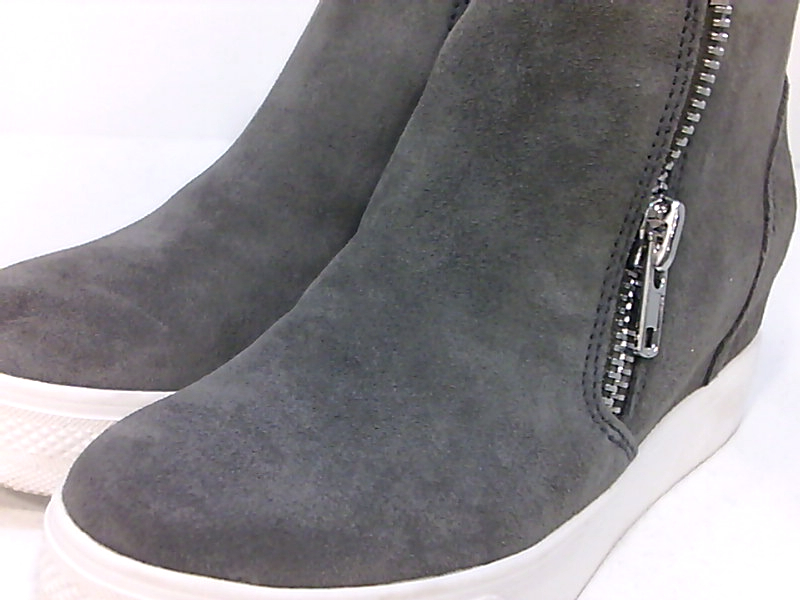 wedgie grey suede