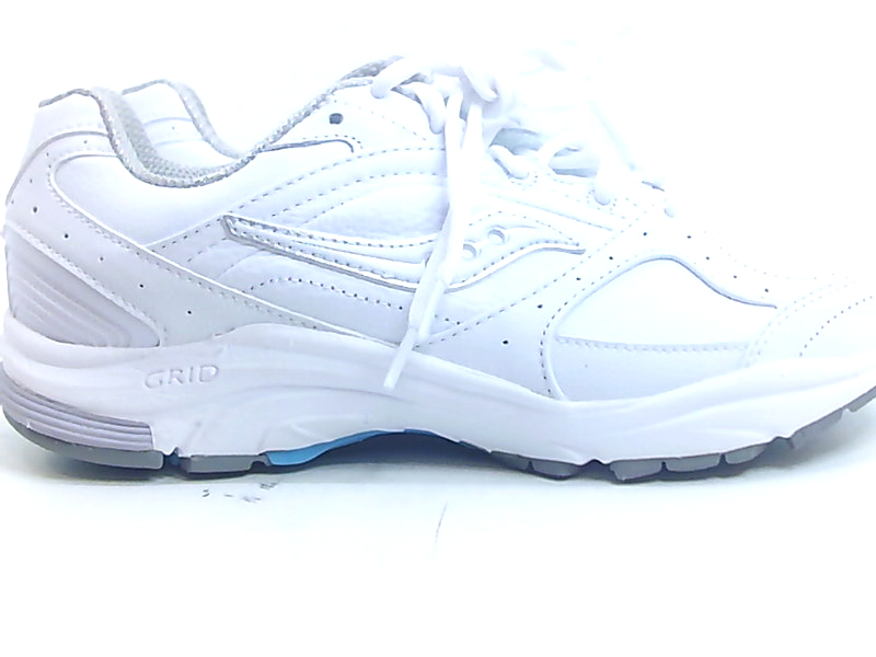 Saucony preassure white leather shoes