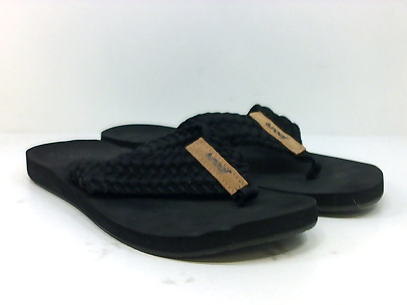 Reef Women's Cushion Threads Flip-Flop, Black, Size 9.0 T57S | eBay