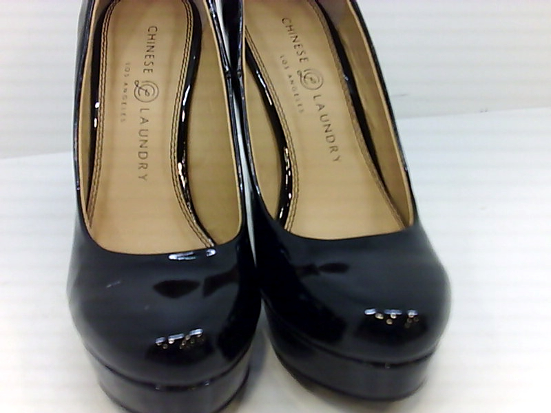 chinese laundry black platform pumps